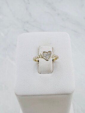 Genuine 10K gold baby heart ring Size 1.25